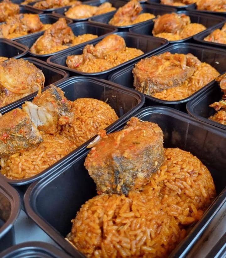 Jollof Rice With Fried Fish